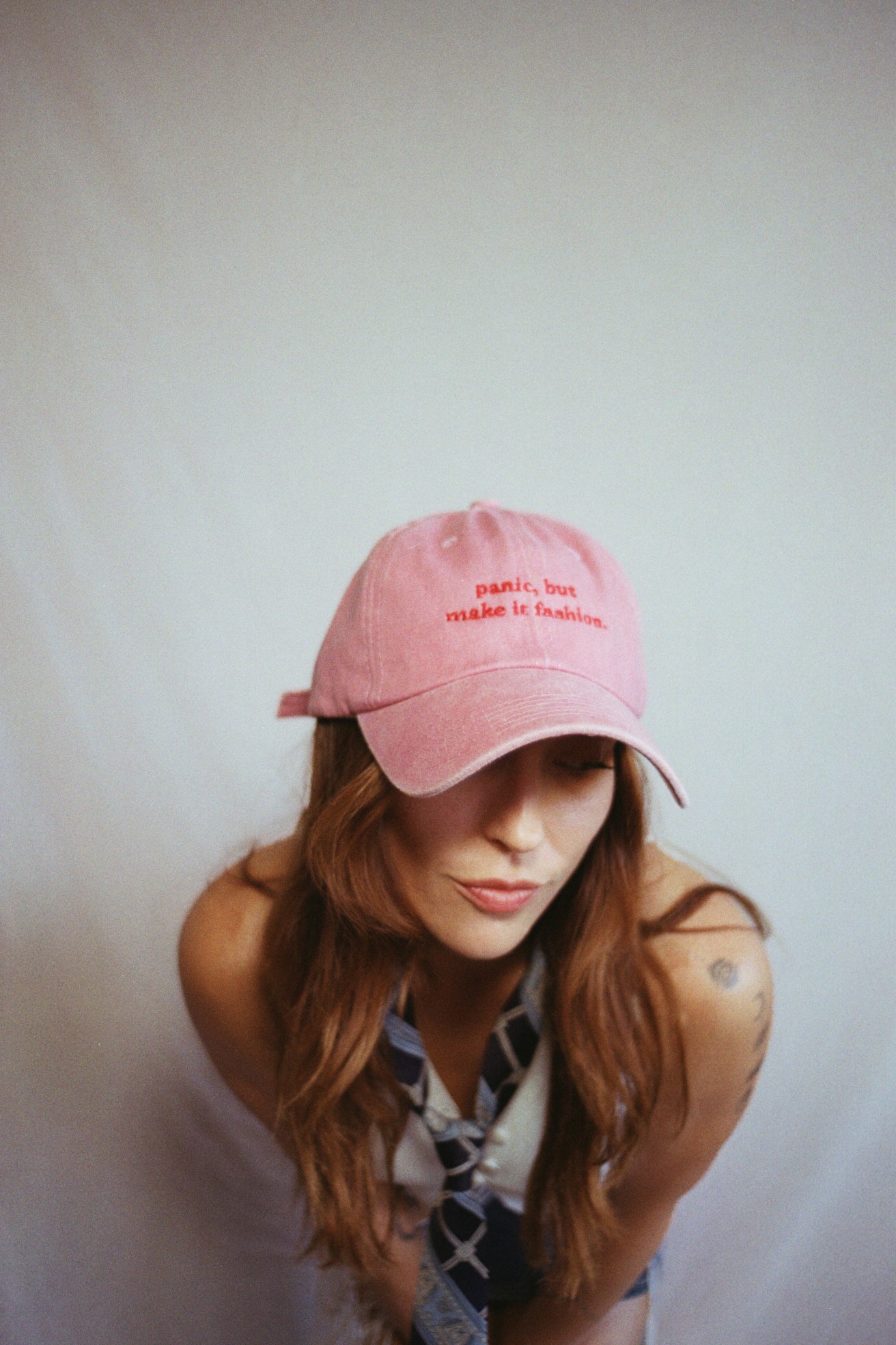 Panic,but make it fashion. Cap