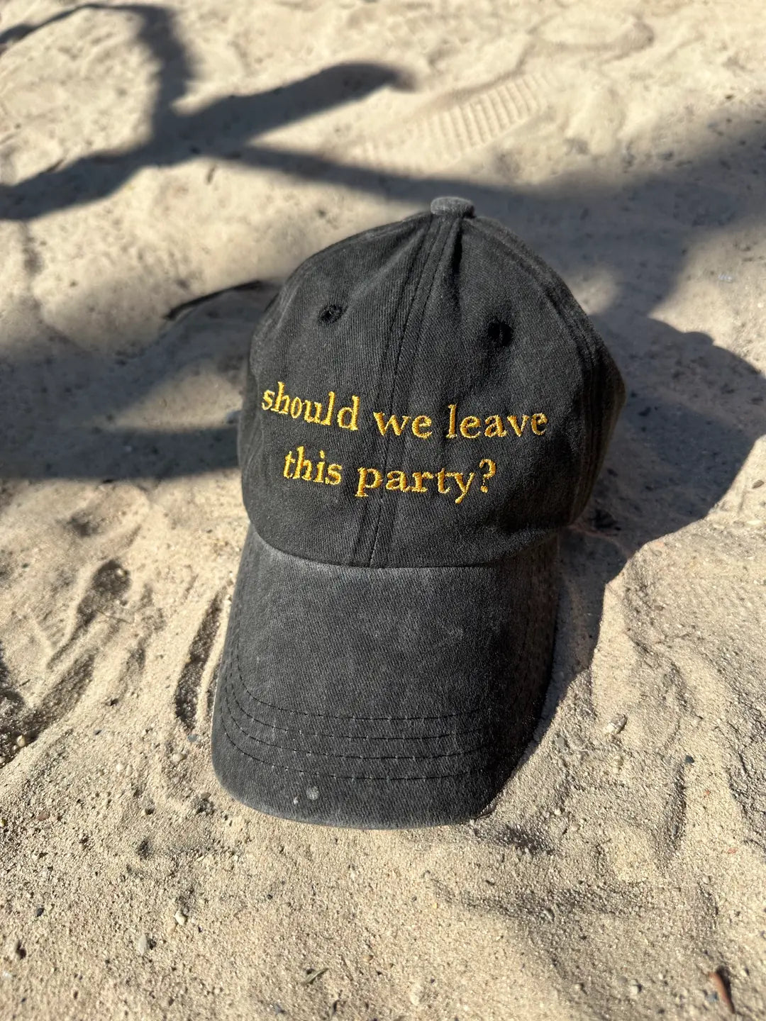 Should we leave this party? Cap
