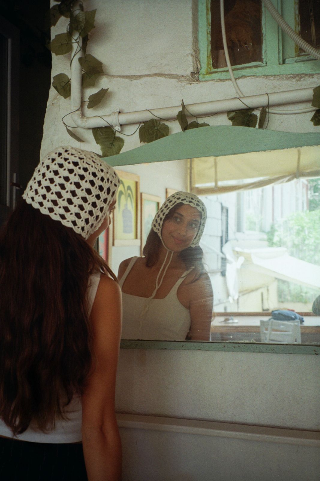 White Bow-Tie Bonnet|Summer Edition