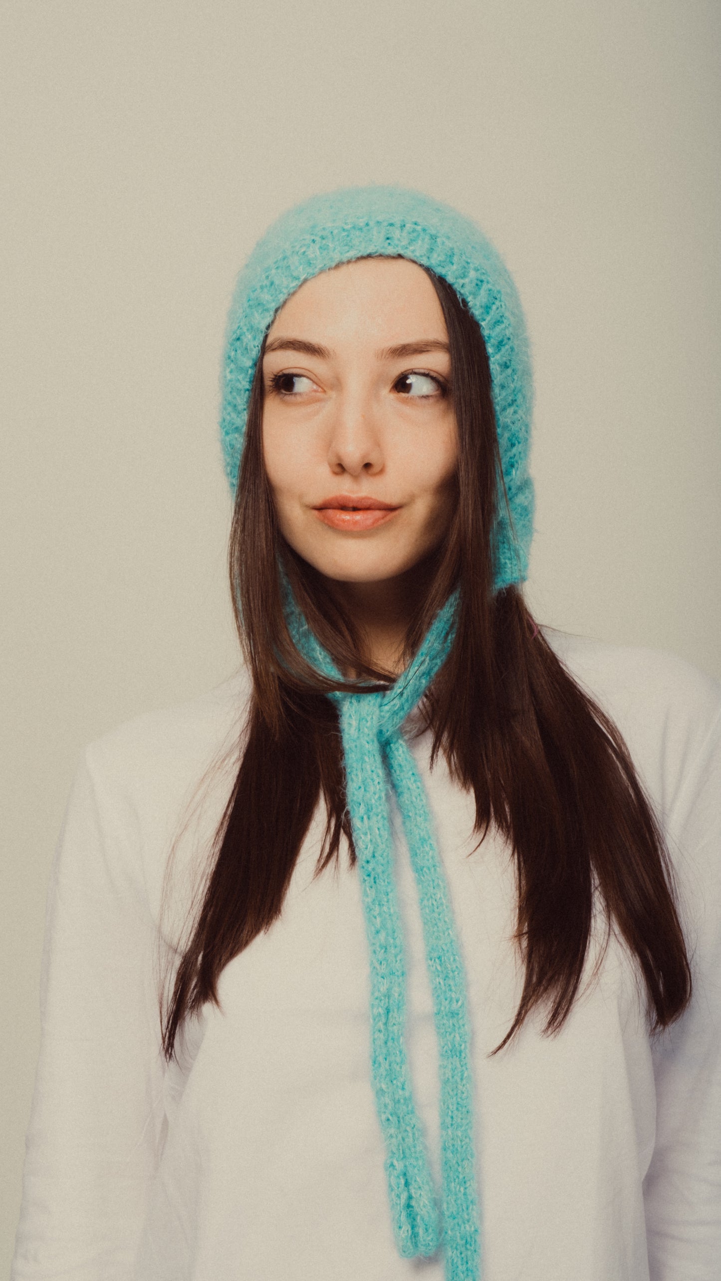 Blue Bow-Tie Bonnet