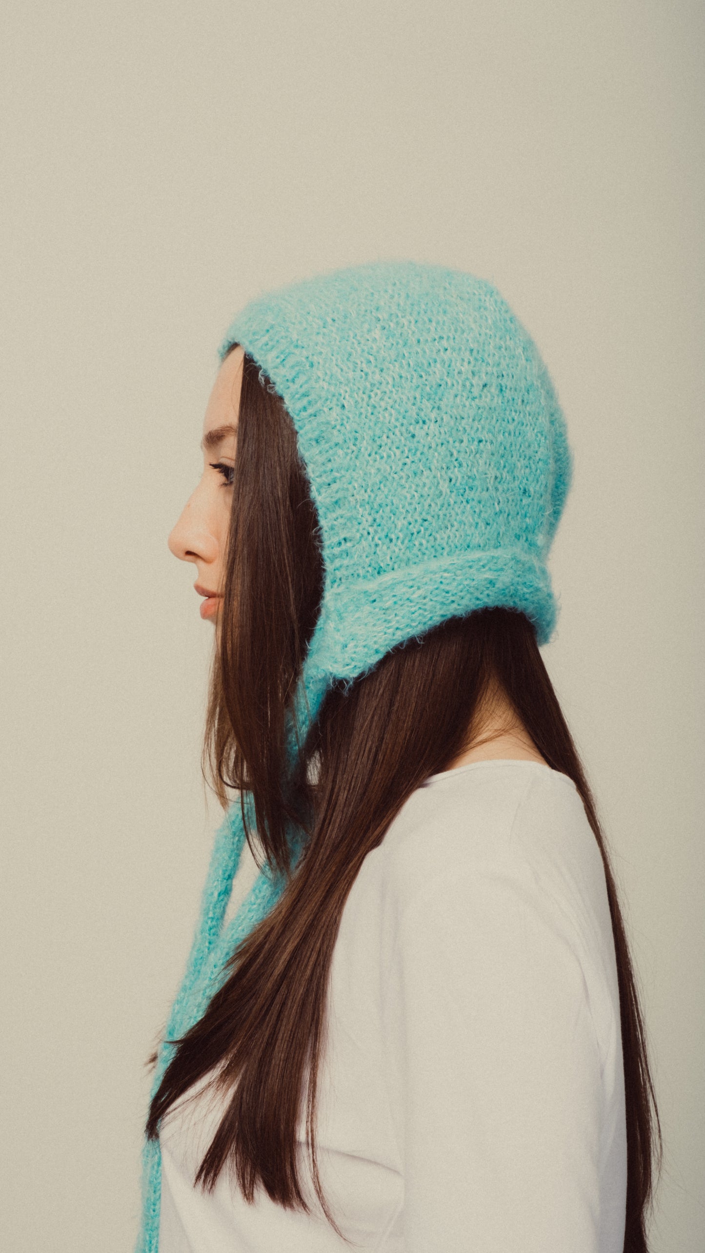 Blue Bow-Tie Bonnet