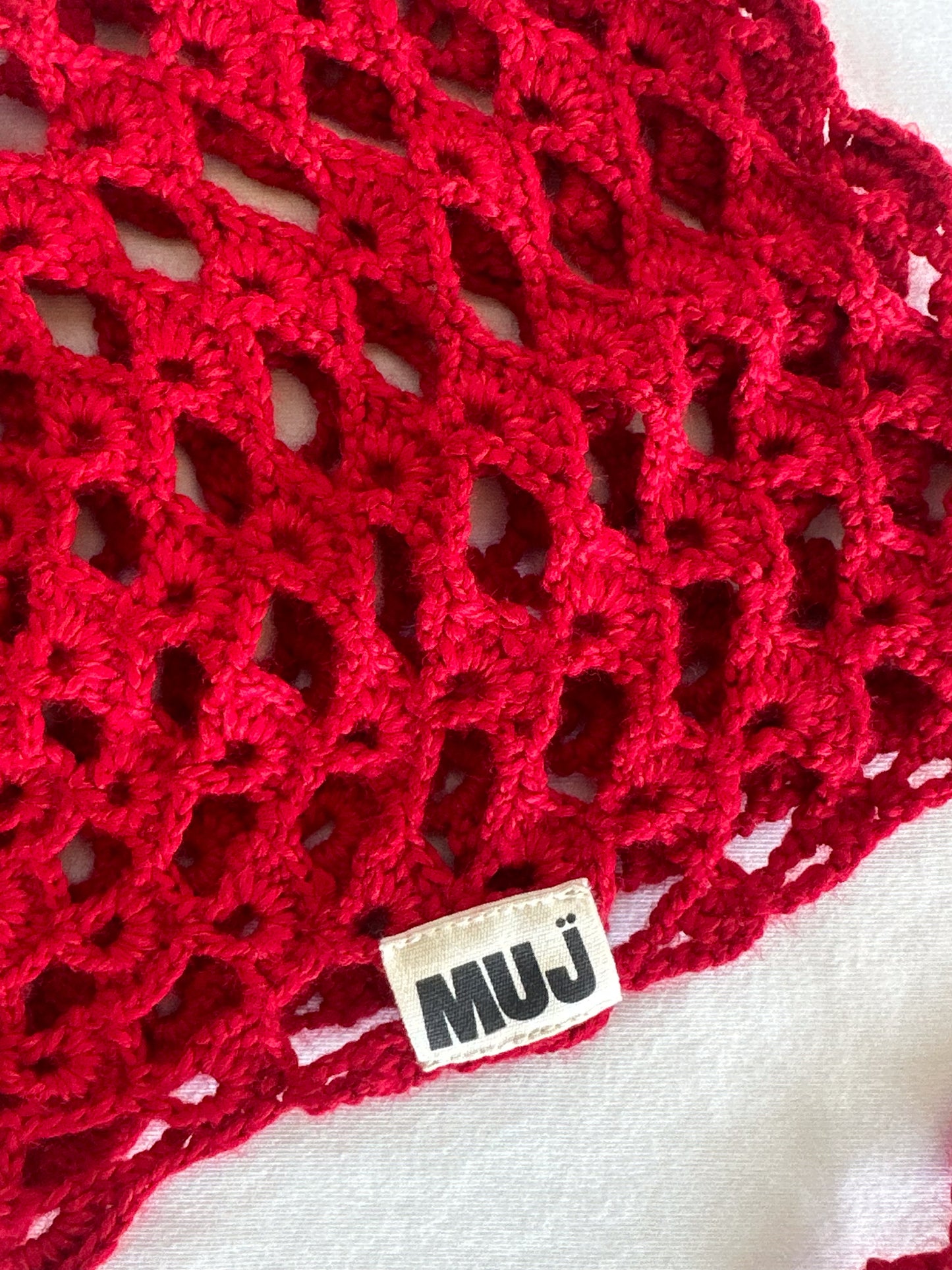 Red Bow-Tie Bonnet