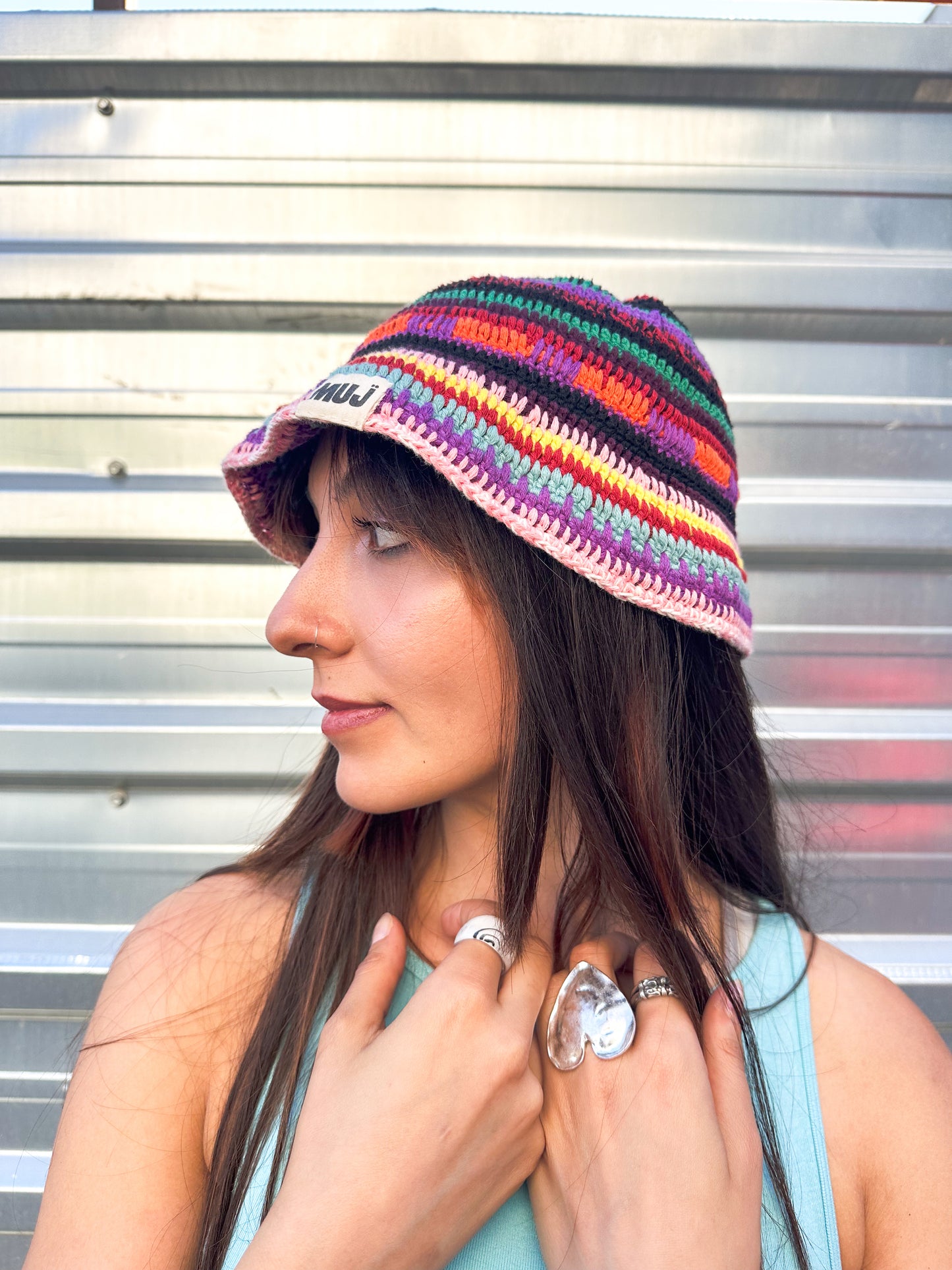 Multicolored Bucket Hat