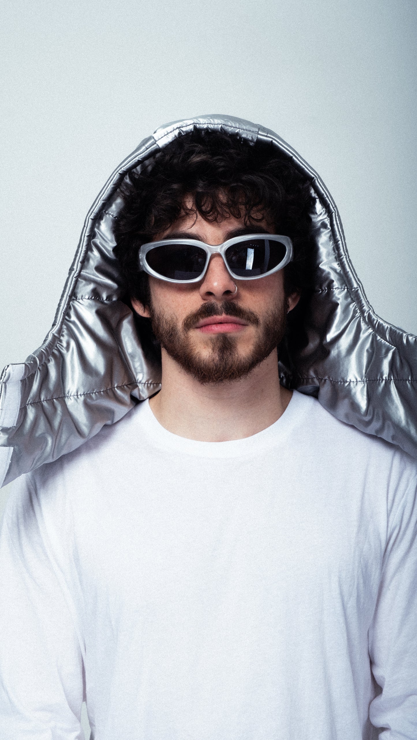 Meteoric-Grey Quilted Balaclava