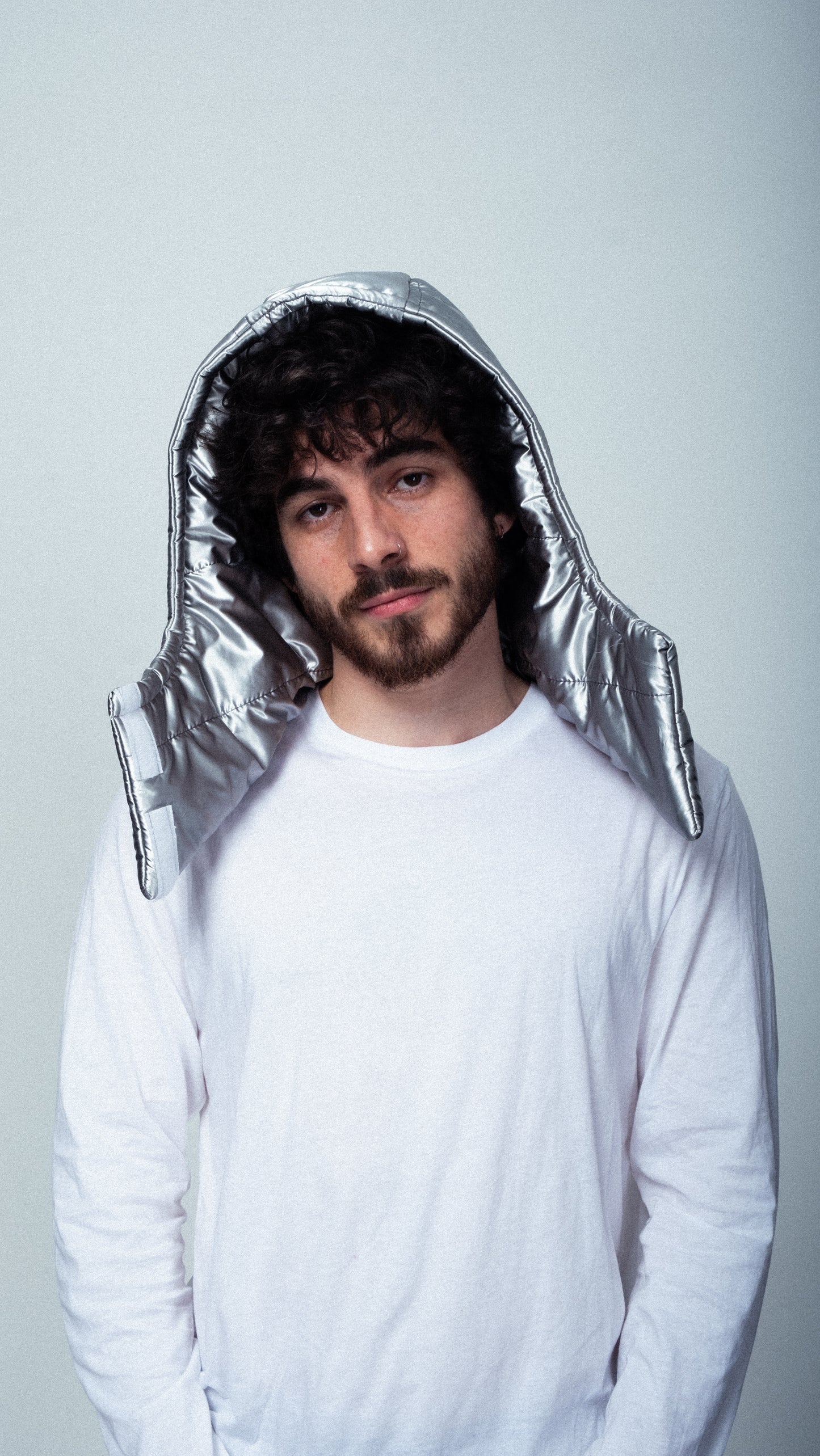 Meteoric-Grey Quilted Balaclava