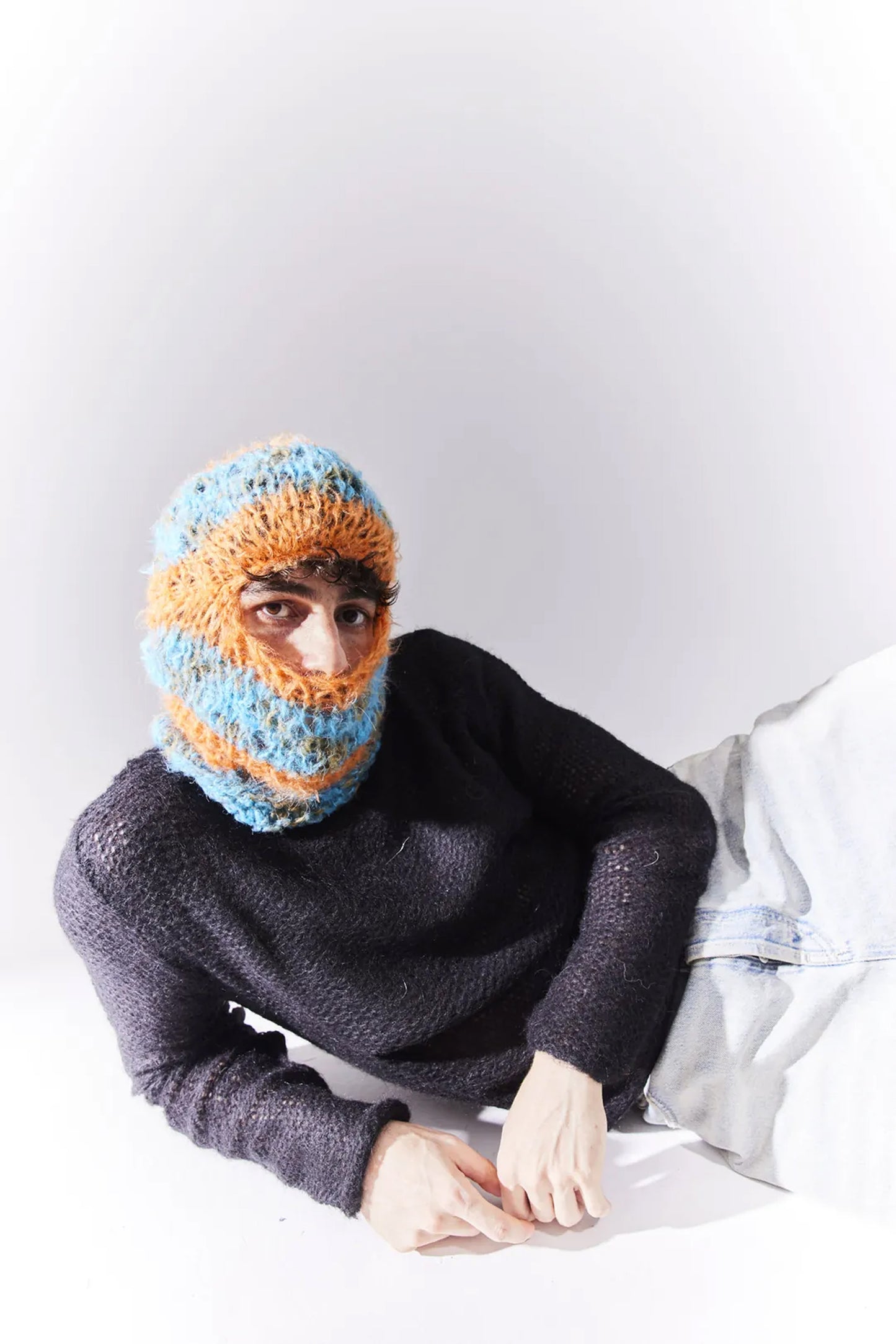 Orange and Blue Color Transition-ed Mask