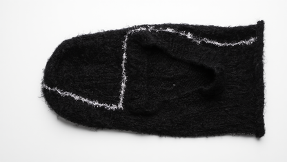 Silvered Black Balaclava