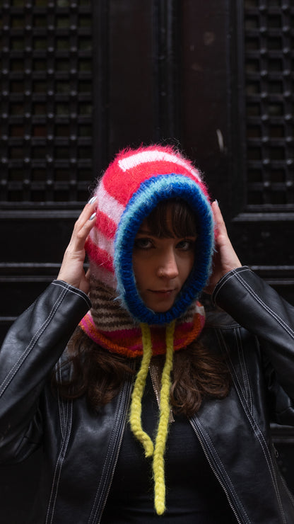 Adjustable Striped Balaclava