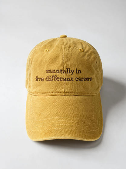 mentally in five different careers. cap
