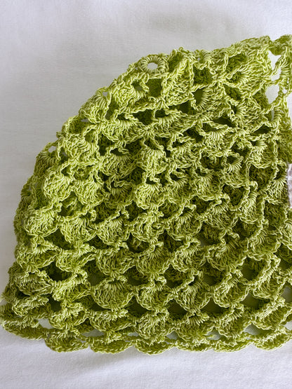 Green Bow-Tie Bonnet