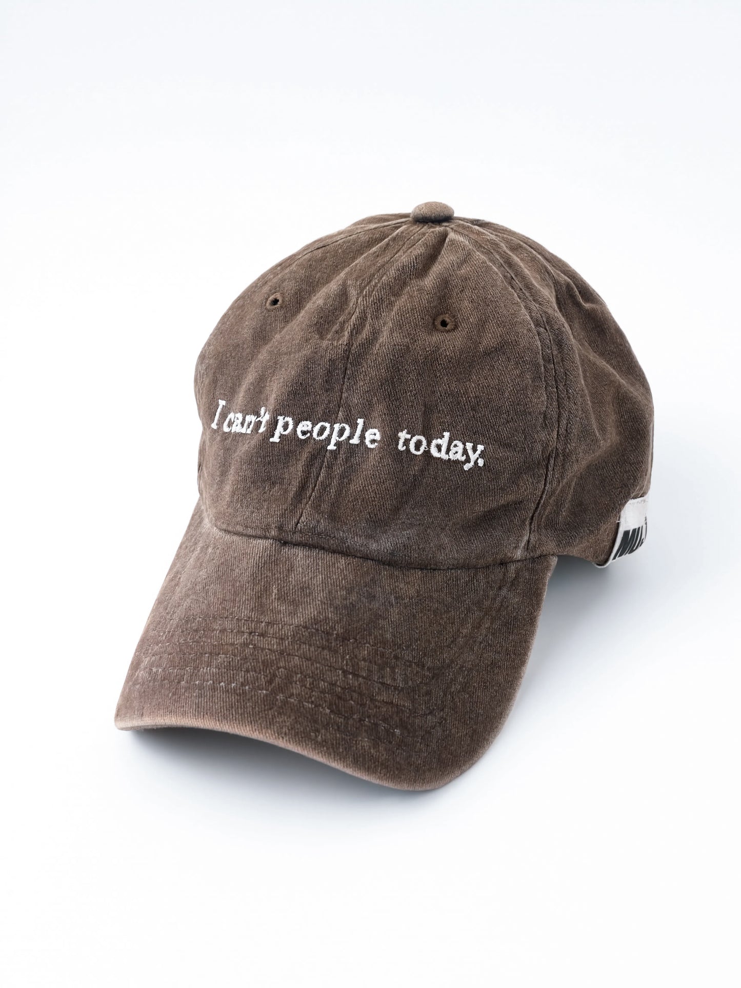I can't people today. Cap