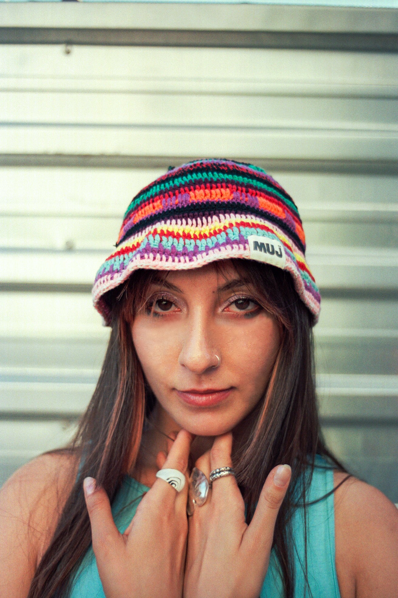 Multicolored Bucket Hat
